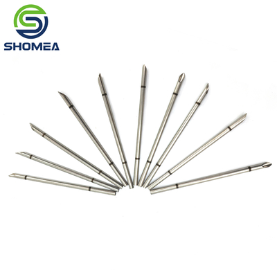 SHOMEA Custom 11G Laser Marking Stainless Steel Trocar Needle With Lancet Tip