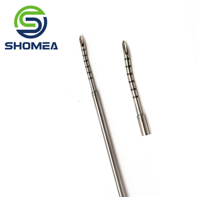 SHOMEA Custom 18G Stainless Steel back cut tip Meniscus sucture  needle with laser marking