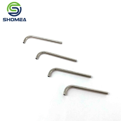 Shomea Customized Stainless Steel 90 degree bent tube with round end