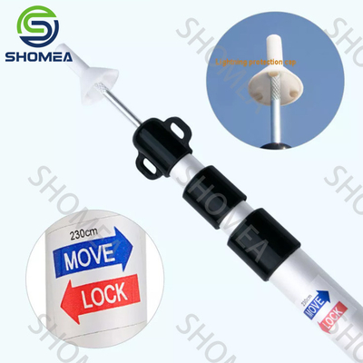 Custom Aluminum Retractable Support Rod for RV Canopy