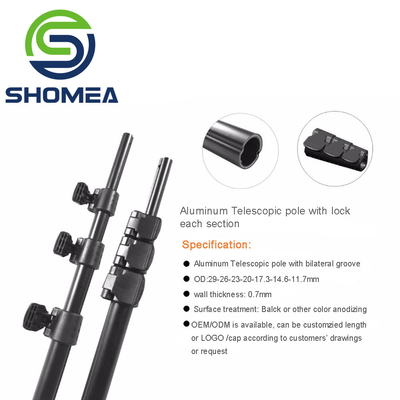 Custom Aluminum Retractable Support Rod for RV Canopy