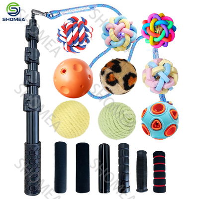 Custom Aluminum Telescopic Flirt Pole Rope Tug Dog Toy