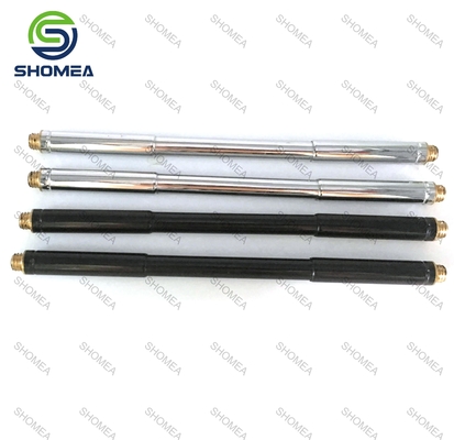 Custom stainless steel head threaded double end expansion pole