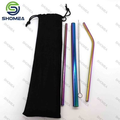 Custom Stainless steel collapsible straws