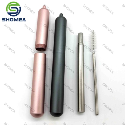 Custom Stainless steel collapsible straws