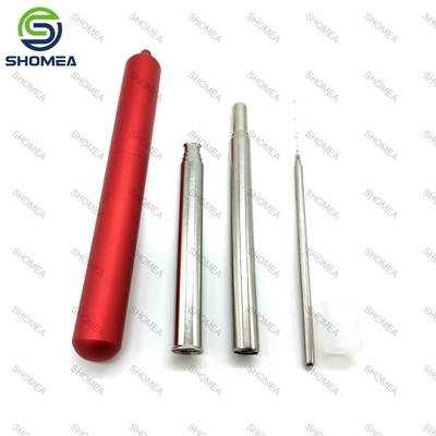Custom Stainless steel collapsible straws