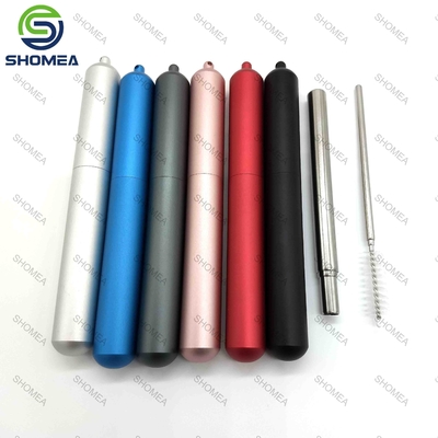 Custom Stainless steel collapsible straws
