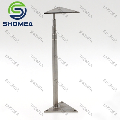 Custom Stainless steel telescopic rod with welded triangle