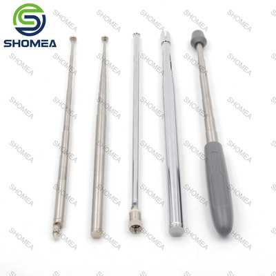 Custom Stainless steel  telescopic pole with rubber handle