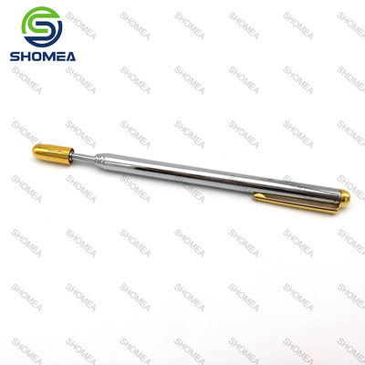 Custom Brass nickel plated telescopic antenna with gold clip