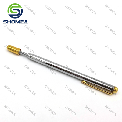 Custom Brass nickel plated telescopic antenna with gold clip