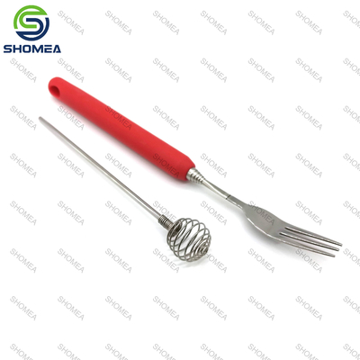 Custom BBQ Stainless steel retractable grill fork