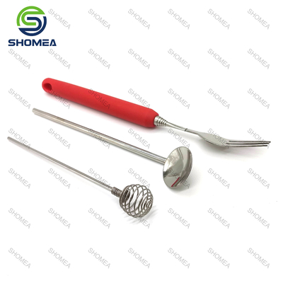 Custom BBQ Stainless steel retractable grill fork