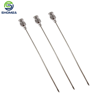 Customized Stainless Steel 12G long three bevel end needle with luer lock