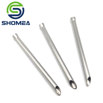 Shomea Customized Electrolytic polishing Stainless Steel three bevel end needle with flare end