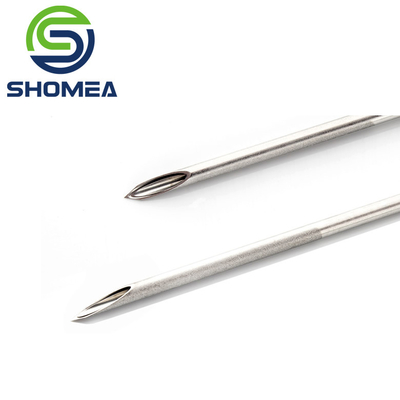 Customized 3G-32G Electrolytic polishing stainless steel double lumen needle with sharp tip