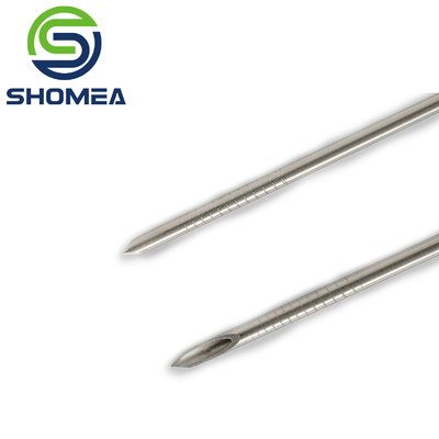 Customized 3G-32G Electrolytic polishing stainless steel double lumen needle with sharp tip