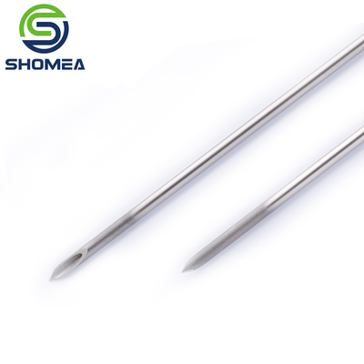 Customized 3G-32G Electrolytic polishing stainless steel double lumen needle with sharp tip