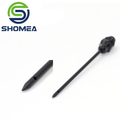 Customized black  Stainless Steel Side Hole Pencil Point needle with metal base