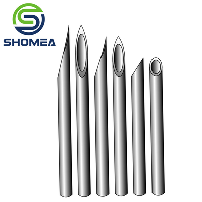 Customized  304/ 316 Passivation polishing Stainless Steel Hollow Lancet needle with Sharp tip