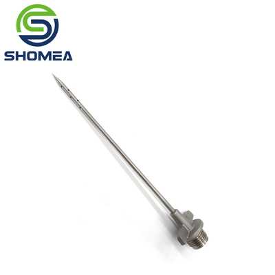 Customized  Stainless Steel pencil point tip needle with male thread base