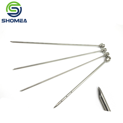 Shomea Customized thick wall  stainless steel bent sharp needle