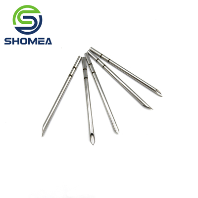 SHOMEA Custom 11G Laser Marking Stainless Steel Trocar Needle With Lancet Tip