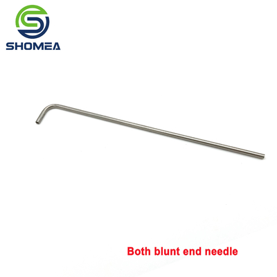 SHOMEA Custom 21G Stainless Steel Bent Single Bevel End Needle