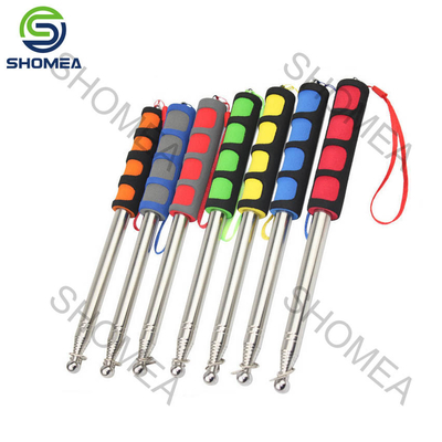 SHOMEA Custom 1M-6M Long Stainless Steel Retractable Guide Flagpole With Foam Cotton Handle