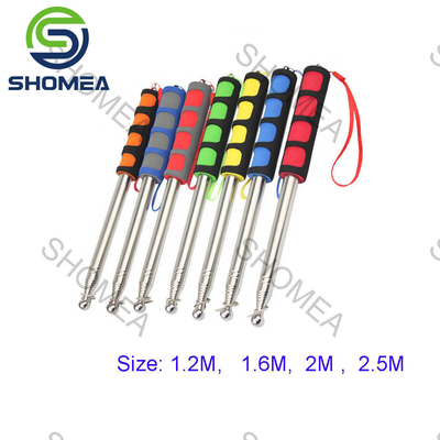 SHOMEA Custom 1M-6M Long Stainless Steel Retractable Guide Flagpole With Foam Cotton Handle