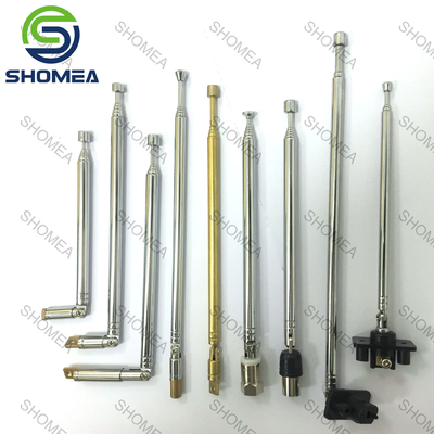 SHOMEA Custom  Stainless Steel /Brass Telescopic Whip Antenna With Rotating Joint