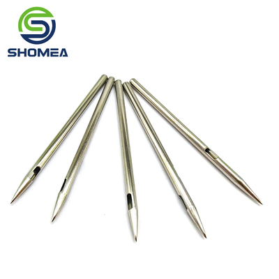SHOMEA Custom Thin Wall 304/316  Stainless Steel Groove Needle with Pencil Point tip