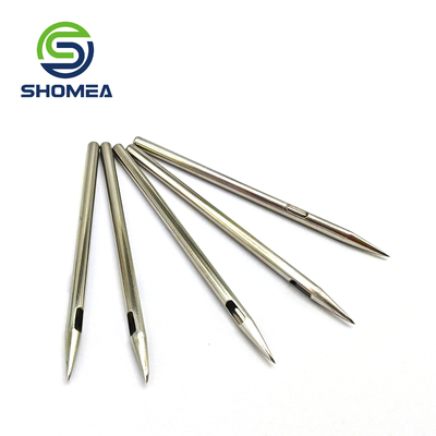 SHOMEA Custom Thin Wall 304/316  Stainless Steel Groove Needle with Pencil Point tip
