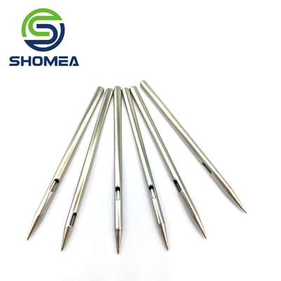SHOMEA Custom Thin Wall 304/316  Stainless Steel Groove Needle with Pencil Point tip