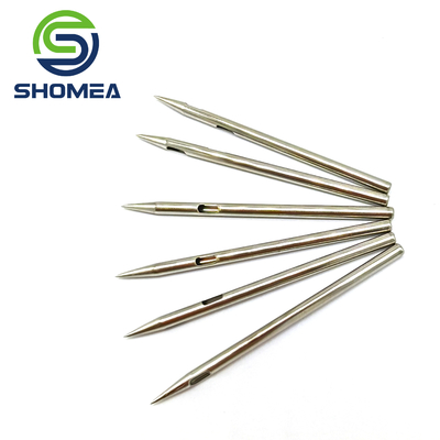 SHOMEA Custom Thin Wall Small Daimeter 304/316  Stainless Steel pencil point needle with cut slot