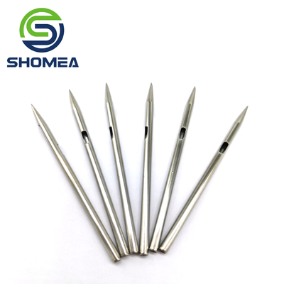 SHOMEA Custom Thin Wall Small Daimeter 304/316  Stainless Steel pencil point needle with cut slot