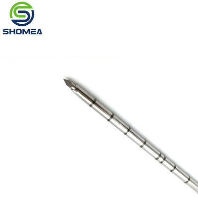 SHOMEA customized Electrolytic polishing Solid Stainless Steel Triple Bevel end needle