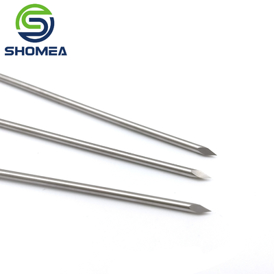 SHOMEA customized Electrolytic polishing Solid Stainless Steel Triple Bevel end needle