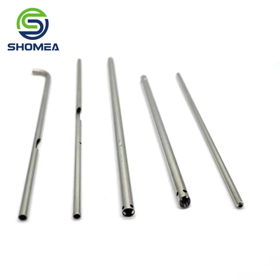 SHOMEA Custom Thin Wall Medical Stainless Steel Curved Endoscopic Suction tubes