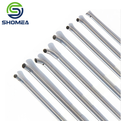 SHOMEA Custom Thin Wall Medical Stainless Steel Curved Endoscopic Suction tubes