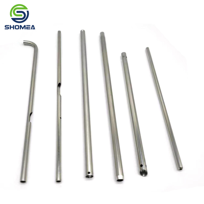 SHOMEA Custom Thin Wall Medical Stainless Steel Curved Endoscopic Suction tubes