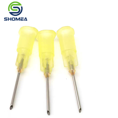 SHOMEA Custom 304/ 316  Stainless Steel Glue dispensing needle with plastic hub base