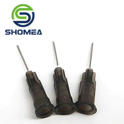 SHOMEA Custom 16G-28G  Stainless Steel Glue dispensing needle with plastic hub base