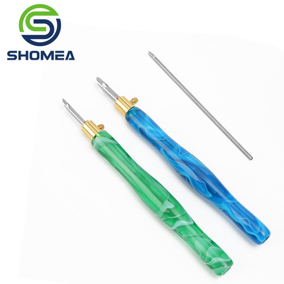 SHOMEA Custom Russia DIY 1.5-6mm Diameter Stainless Steel Poke Embroidery Needle