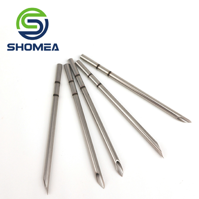 SHOMEA Custom 11G double angle Stainless steel trocar needle with laser marking