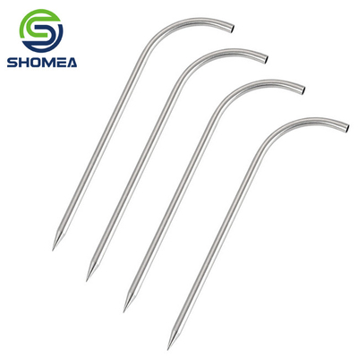 SHOMEA Custom small Diameter thin wall Stainless steel bent Temperature probe