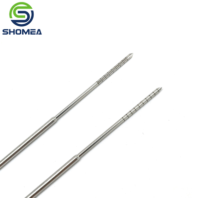 SHOMEA Custom Thin Wall laser marking stainless steel slotted needle with back cut tip