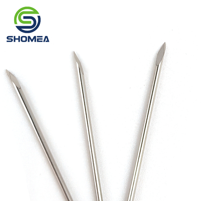 SHOMEA Custom Small diameter 0.4-1.9mm Solid triple bevel end stainless steel RF needle