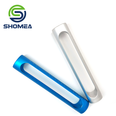 SHOMEA Custom laser cutting Alumonum slotted tube with male thread