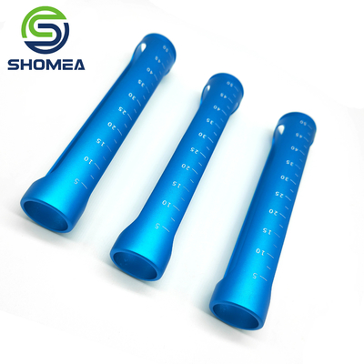 SHOMEA Custom laser cutting Alumonum slotted tube with male thread